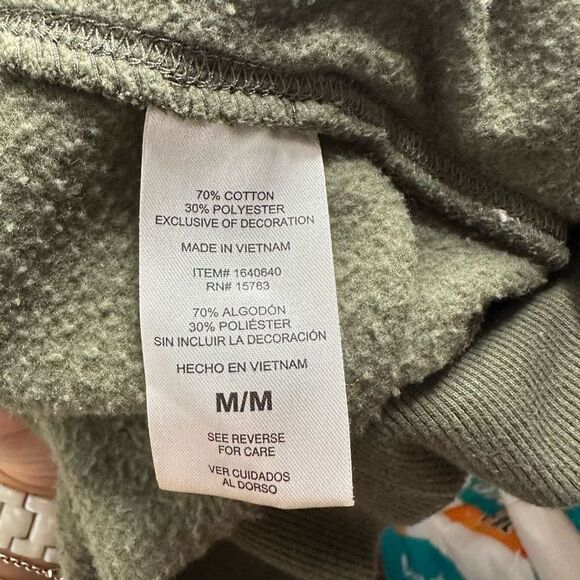 Champion Green Two Tone Hoodie Sweatshirt Size Medium - Picture 4 of 10